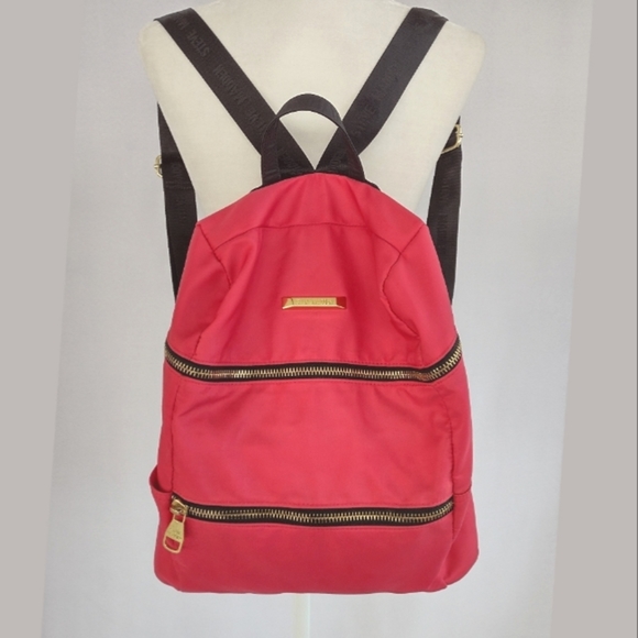 Steve Madden Handbags - Steven Madden Nylon Logo Zipper Backpack